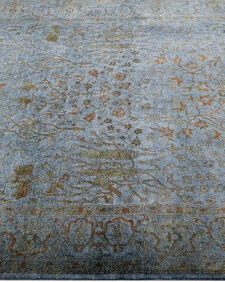 Contemporary Hand-Knotted Overdyed Gray Area Rug 4' 0" x 8' 3"