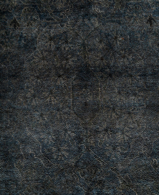 Overdyed One-of-a-Kind Wool Gray Area Rug 10' 1" x 14' 0"