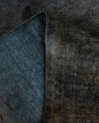 Overdyed One-of-a-Kind Wool Gray Area Rug 10' 1" x 14' 0"