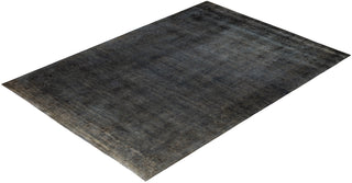 Overdyed One-of-a-Kind Wool Gray Area Rug 10' 1" x 14' 0"