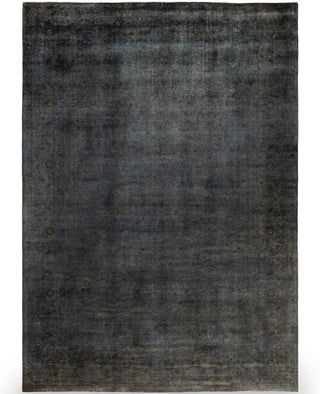 Overdyed One-of-a-Kind Wool Gray Area Rug 10' 1" x 14' 0"