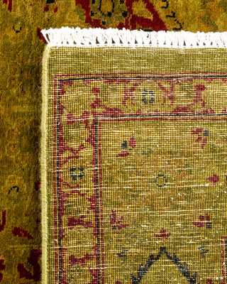 Contemporary Hand Knotted Overdyed Gold Area Rug 4' 2" x 6' 1"