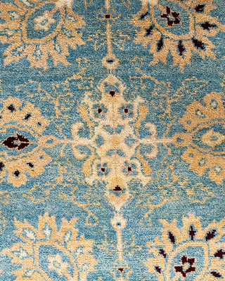 Traditional Hand-Knotted Blue Area Rug 6' 1" x 9' 0"