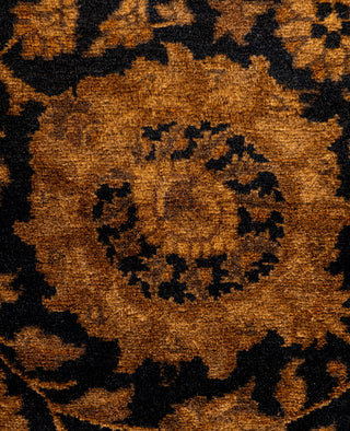Overdyed Hand-Knotted Wool Modern-Contemporary Brown Runner 3' 1" x 8' 2"