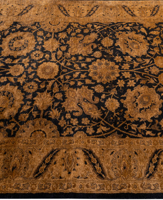 Overdyed Hand-Knotted Wool Modern-Contemporary Brown Runner 3' 1" x 8' 2"