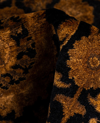 Overdyed Hand-Knotted Wool Modern-Contemporary Brown Runner 3' 1" x 8' 2"