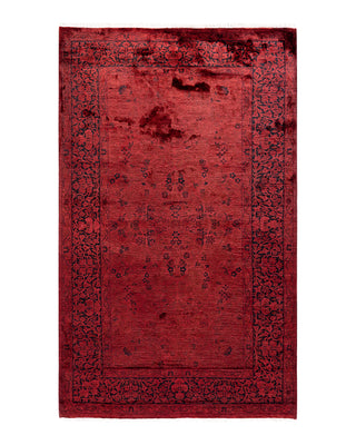 Modern Fine Vibrance Red Area Rug 3' 2" x 5' 3"