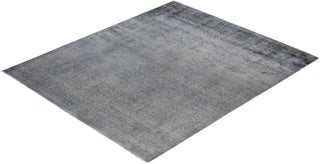 Contemporary Overdyed Wool Hand Knotted Gray Area Rug 8' 1" x 9' 8"