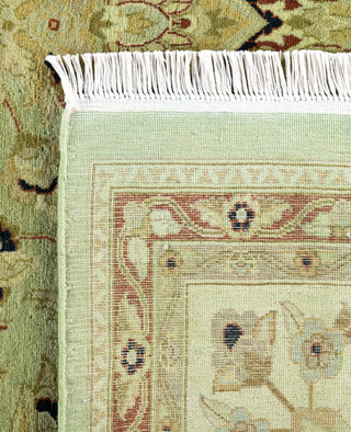 Overdyed Hand-Knotted Wool Modern-Contemporary Green Area Rug 8' 1" x 10' 3"