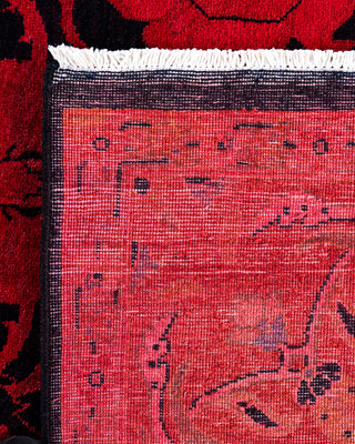 Overdyed Hand-Knotted Pink Area Rug 6' 1" x 9' 2"