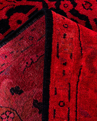 Overdyed Hand-Knotted Pink Area Rug 6' 1" x 9' 2"
