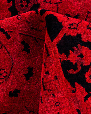 Overdyed Hand-Knotted Pink Area Rug 6' 1" x 9' 2"