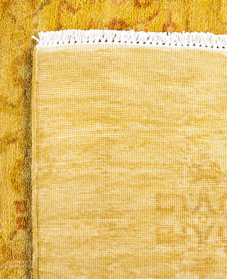 Overdyed One-of-a-Kind Wool Yellow Area Rug 4' 1" x 6' 2"