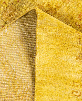 Overdyed One-of-a-Kind Wool Yellow Area Rug 4' 1" x 6' 2"