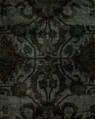 Modern Overdyed Hand Knotted Wool Gray Area Rug 2' 8" x 4' 1"