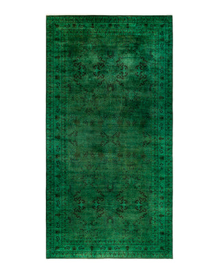 Modern Fine Vibrance Green Area Rug 9' 1" x 18' 1"