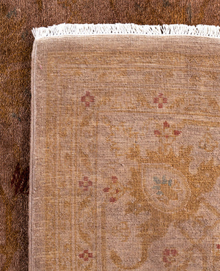 Overdyed One-of-a-Kind Wool Brown Area Rug 8' 1" x 10' 4"