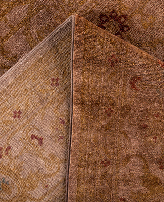 Overdyed One-of-a-Kind Wool Brown Area Rug 8' 1" x 10' 4"