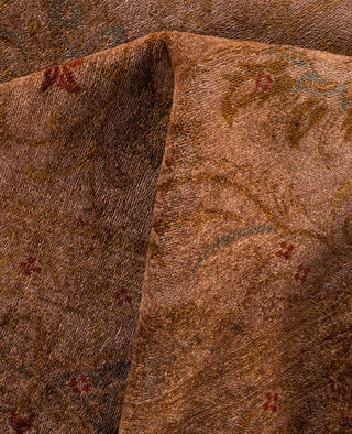 Overdyed One-of-a-Kind Wool Brown Area Rug 8' 1" x 10' 4"