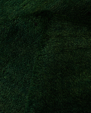 Contemporary Overdyed Wool Hand Knotted Green Area Rug 6' 2" x 9' 4"