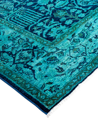 Vibrance, One-of-a-Kind Hand-Knotted Area Rug  - Blue, 5' 2" x 7' 6"