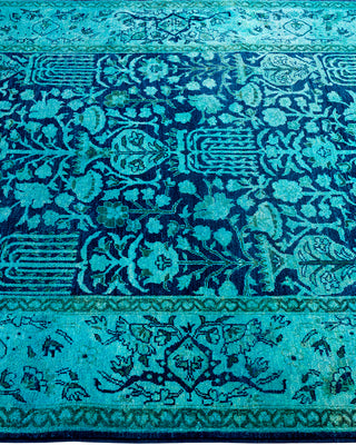 Vibrance, One-of-a-Kind Hand-Knotted Area Rug  - Blue, 5' 2" x 7' 6"