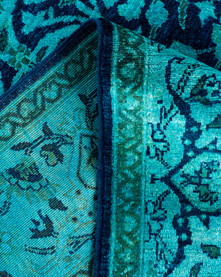Vibrance, One-of-a-Kind Hand-Knotted Area Rug  - Blue, 5' 2" x 7' 6"