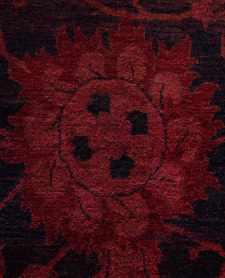 Overdyed Hand-Knotted Wool Modern-Contemporary Red Area Rug 9' 1" x 12' 5"