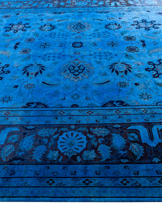 Fine Vibrance, One-of-a-Kind Hand-Knotted Area Rug  - Blue, 8' 10" x 12' 1"