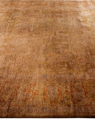 Contemporary Hand Knotted Overdyed Brown Area Rug 6' 1" x 10' 7"