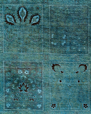 Fine Vibrance, One-of-a-Kind Hand-Knotted Runner Rug  - Blue, 6' 2" x 11' 8"