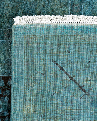 Fine Vibrance, One-of-a-Kind Hand-Knotted Runner Rug  - Blue, 6' 2" x 11' 8"
