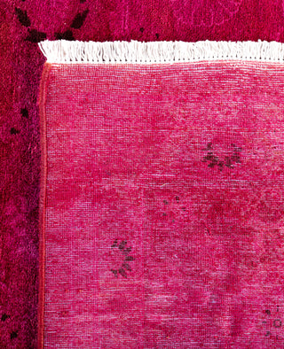 Contemporary Overdyed Wool Hand Knotted Purple Area Rug 6' 1" x 9' 1"