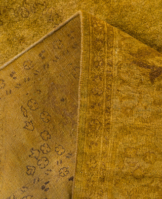Overdyed Hand-Knotted Wool Modern-Contemporary Gold Area Rug 4' 2" x 6' 2"