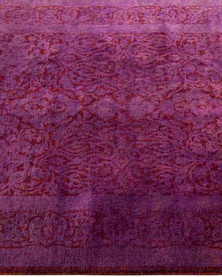 Contemporary Fine Vibrance Pink Wool Area Rug - 3' 2" x 5' 3"