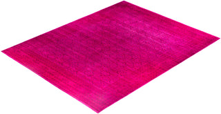 Overdyed One-of-a-Kind Wool Pink Area Rug 12' 1" x 15' 3"