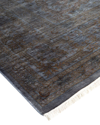 Modern Overdyed Hand Knotted Wool Gray Area Rug 8' 3" x 10' 2"
