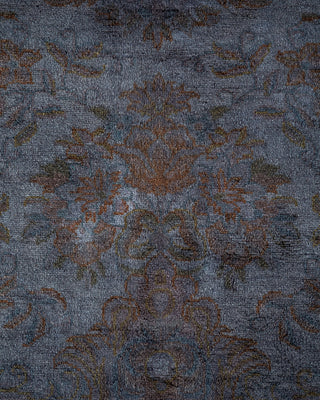 Modern Overdyed Hand Knotted Wool Gray Area Rug 8' 3" x 10' 2"