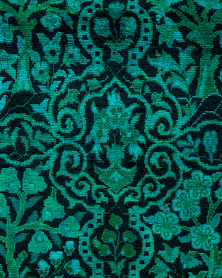 Contemporary Fine Vibrance Black Wool Area Rug - 8' 1" x 9' 0"