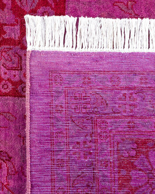 Contemporary Fine Vibrance Pink Wool Area Rug - 8' 2" x 8' 3"