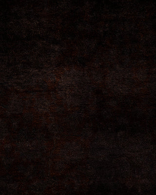 Contemporary Hand Knotted Overdyed Black Area Rug 10' 2" x 13' 7"