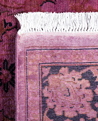 Overdyed Hand-Knotted Wool Modern-Contemporary Purple Runner 3' 0" x 8' 2"