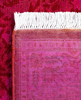 Overdyed Hand-Knotted Wool Modern-Contemporary Pink Runner 2' 6" x 6' 2"