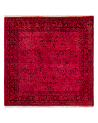 Modern Fine Vibrance Pink Area Rug 6' 1" x 6' 2"