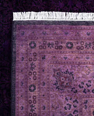 Overdyed One-of-a-Kind Wool Purple Area Rug 10' 0" x 16' 10"