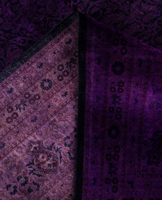 Overdyed One-of-a-Kind Wool Purple Area Rug 10' 0" x 16' 10"