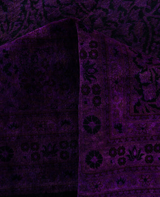 Overdyed One-of-a-Kind Wool Purple Area Rug 10' 0" x 16' 10"