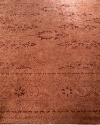 Overdyed Hand-Knotted Brown Area Rug 9' 3" x 11' 10"