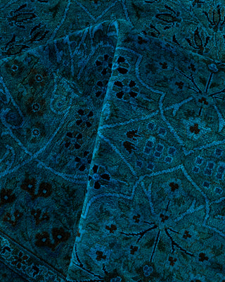 Overdyed Hand-Knotted Blue Area Rug 9' 1" x 17' 10"