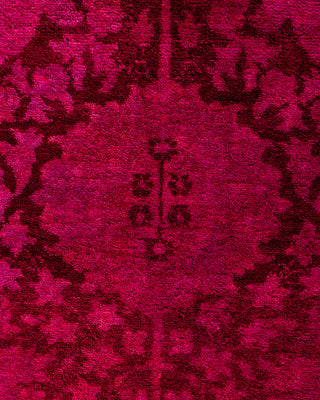 Fine Vibrance, One-of-a-Kind Hand-Knotted Area Rug  - Pink, 6' 3" x 8' 10"